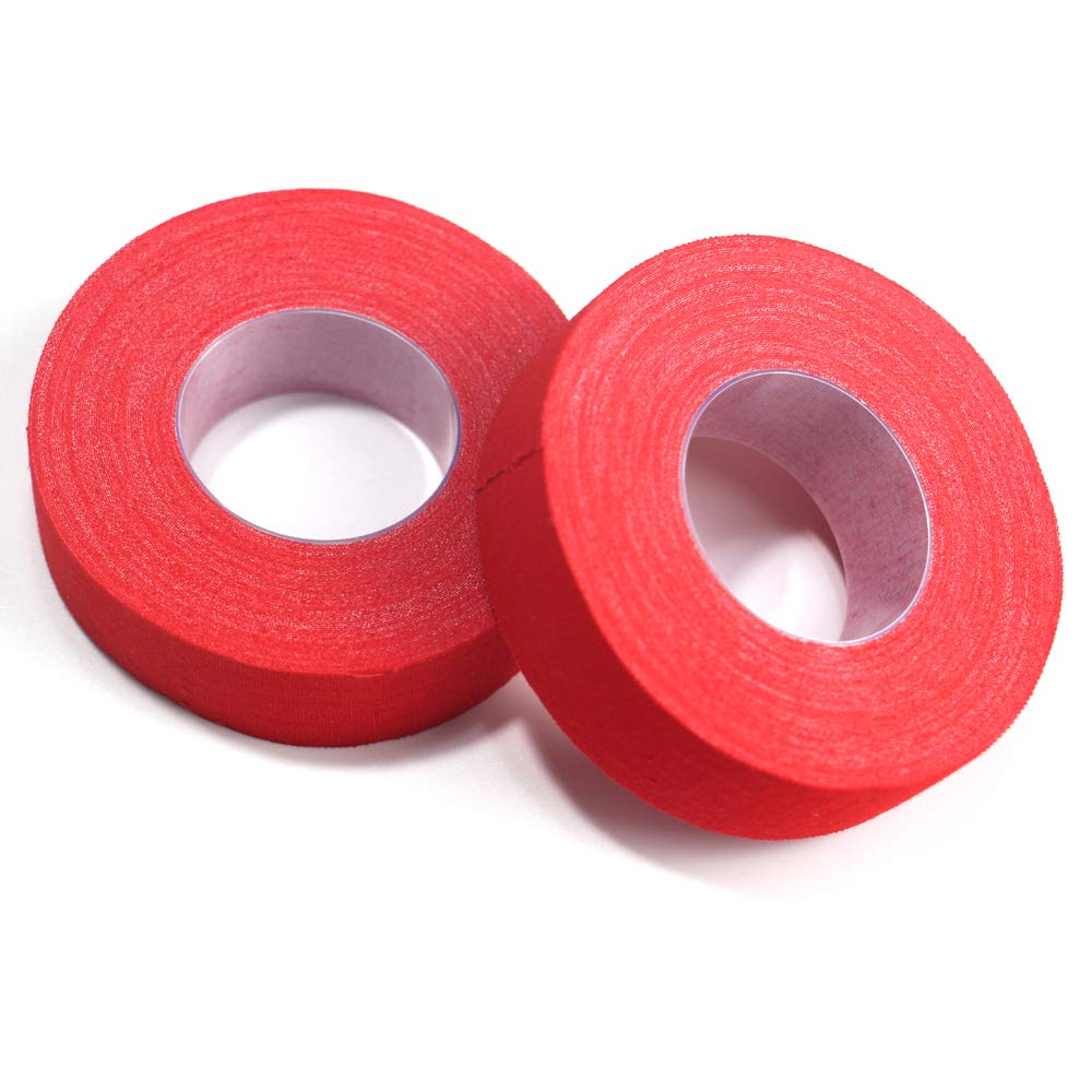 LEONARK Fencing Foil Blade Protective Tape - Red 10M (32.8ft) Durable Fabric Tape for Foil Sword Maintenance, 2cm (0.8in) Width, 7.5cm (3in) Roll Diameter - 1 Pack