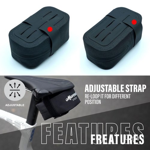 Maverick Cycles Bike Saddle Bag Cycling Seat Pack Waterproof Bicycle Under Seat Pouch