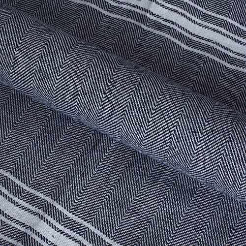 Belizzi Home Large Turkish Beach Towel 2 Pack - Navy Oversized Sand-Free Quick Dry