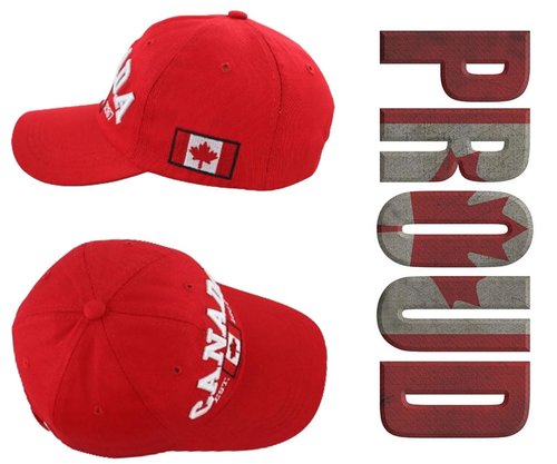 2PCS Canada Flag Hats for Men Women, Canadian Flags Est 1867 Baseball Cap, National Day Christmas Birthday Gifts for Dad Mom Papa Mama Grandpa Grandma Red Black