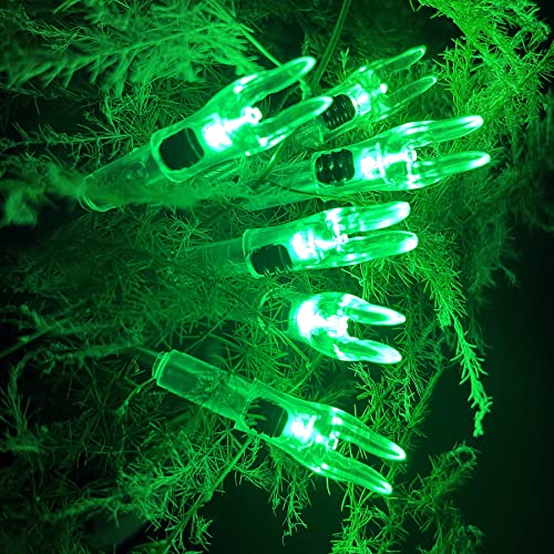 Lighted Arrow Nocks - 6PCS High-Visibility LED Nocks with Switch