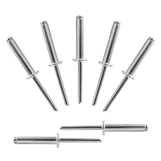 ALLCLEAN 110 Pcs 3/16" x 1" Aluminum Blind Rivets,4.8 x 25mm Pop Rivets,Aluminum Grip and Steel Mandrel