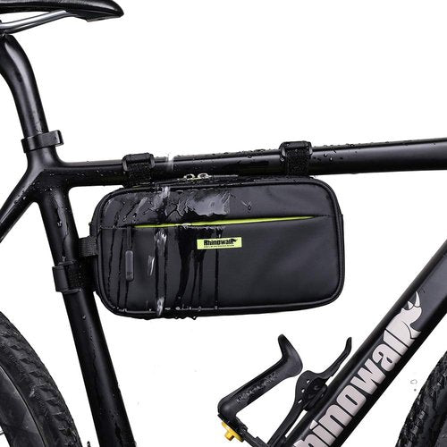 Rhinowalk Bike Handlebar Bag, Multifunctional Waterproof Mountain Bike Crossbar Front Bag Road Bike Basket Bicycle Frame Bag Waist Shoulder Bag Bicycle Bag Professional Cycling Accessories