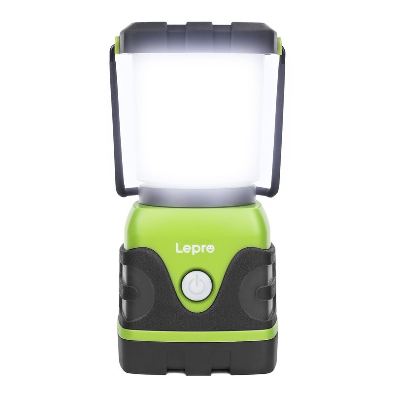 Lepro 1500LM Battery Powered LED Camping Lantern, Waterproof Tent Light with 4 Light Modes, Camping Essentials, Portable Lantern Flashlight for Camping, Emergency Light, Power Outage, Not Rechargeable