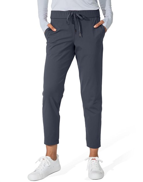 G Gradual Women's 7/8 Stretch Ankle Sweatpants - Deep Pockets for Golf, Athletic, Lounge, Travel, Work