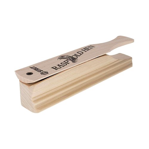 Hunters Specialties Raspy Old Hen Box Call - Native Hardwood Construction Wide Range of Realistic Turkey Sounds