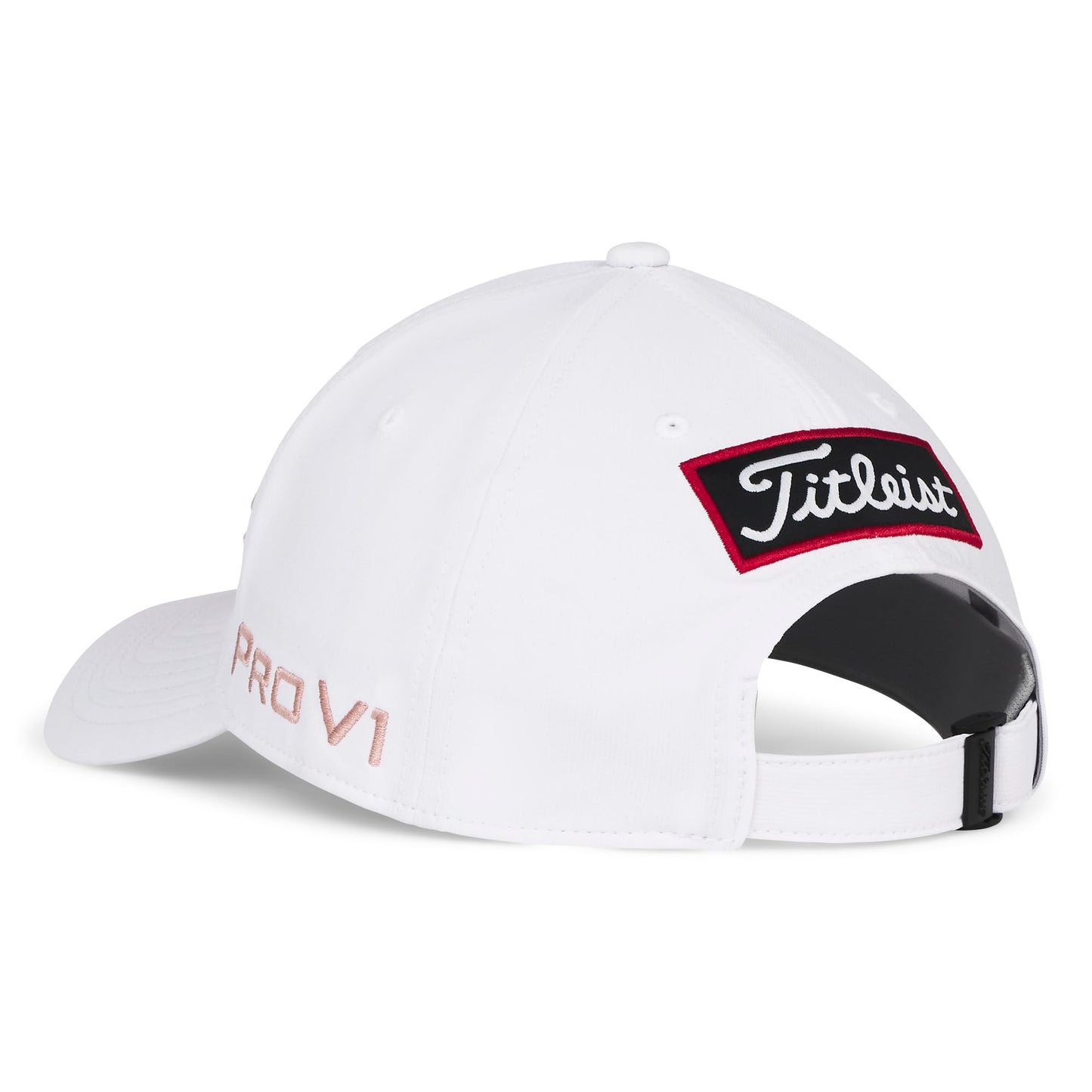 Titleist Tour Performance Golf Hat, White/Soft Pink