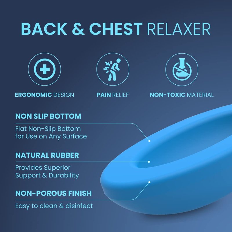 Lumia Wellness CostoBlock Pro - Extra Firm - Non-Slip Thoracic Pod for Costochondritis and Tietze Syndrome - Helps Relieve Chest & Upper Back Pain