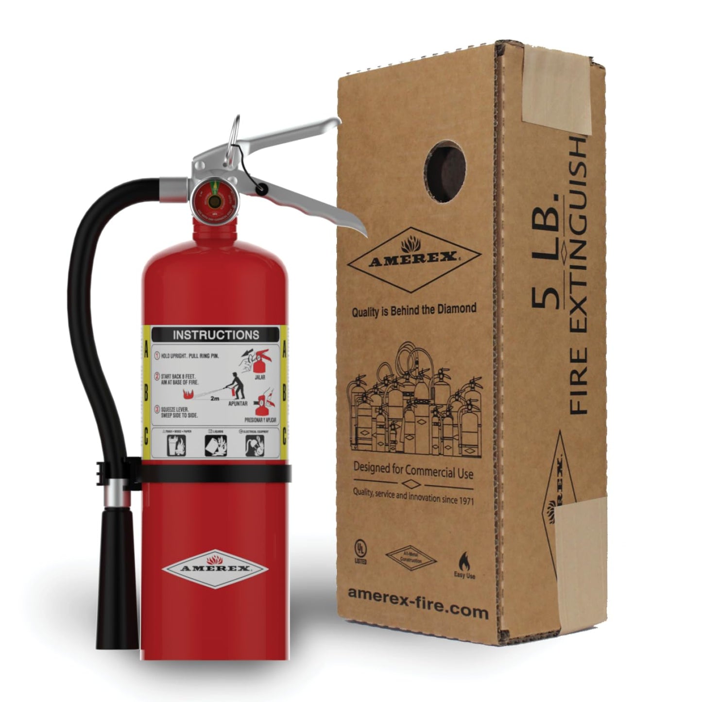 Amerex B500 Dry Chemical Fire Extinguishers - 5 Lbs