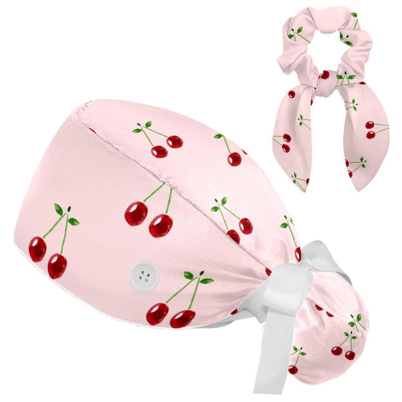 otnrnondcl Cherry Hat Bouffant Cap One Size