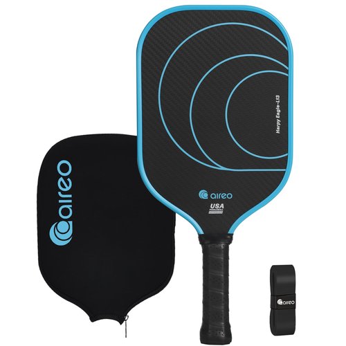 AIREO Harpy Eagle L13 Pickleball Paddle, 3K Carbon Fiber with 13MM Polypropylene Core Pickleball Paddles, Elongated Lightweight USAPA Approved Pickle Ball Paddle