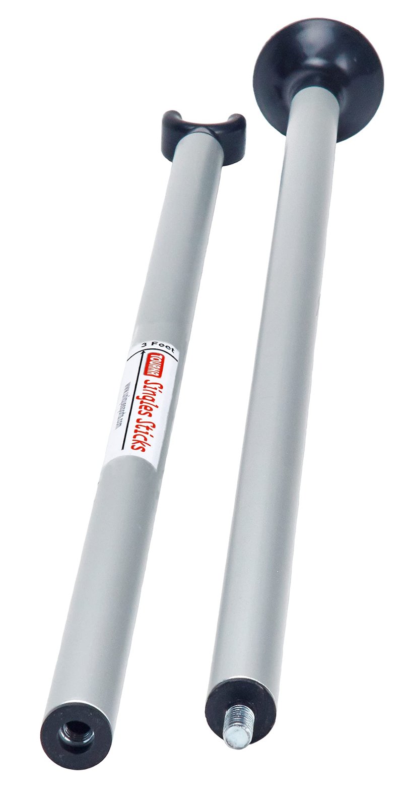Tourna Single Sticks for Tennis, Portable Design, Chrome