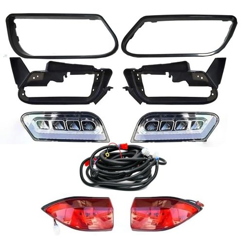 Golf Cart Tempo LED Light Kit wth LED Headlight and Tail Light with Harness for Club Car Tempo Onward 2008+UP Golf cart