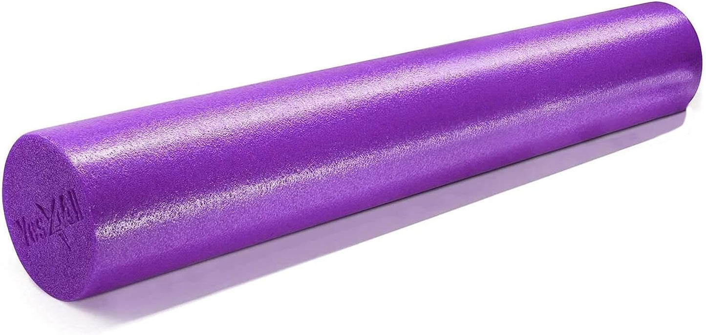 Yes4All Medium Firm Round Foam Roller - Ideal for Pilates, Yoga, Stretching | 12, 18, 24, 36 Inches