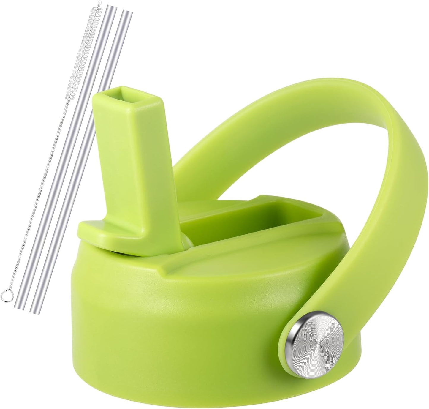 Regine Switzerland Straw Lid for Hydro Flask - Flexible Handle Replacement Cap for 32/40 oz Wide Mouth