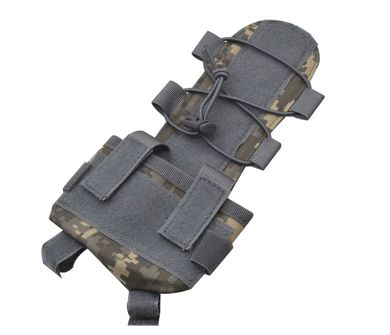 Tactical Fast Helmet Cover and Battery Pouch Counterweight Pouch Fit Size M/L Fast PJ BJ MH Helmet (DW)