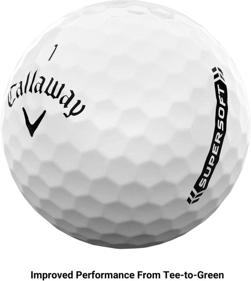 Callaway Golf Supersoft Golf Balls - Exceptional Distance & Soft Feel | 12-Pack White