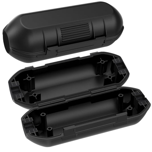 [2 Pack] Extension Cord Cover Outdoor, Cord Connector Protector IP54 Water-Resistant, Connection Box to Protect Outdoor Outlet, Plug, Socket, Christmas Holiday Decoration Light, Black