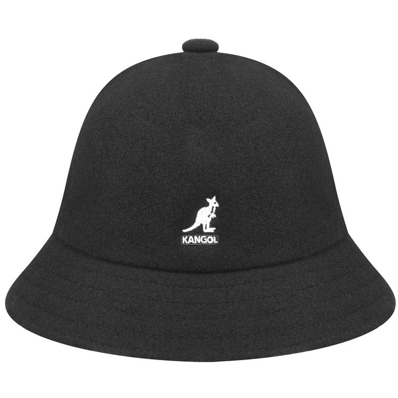 Kangol Wool Casual Bucket Hat for Women and Men, Large, Black