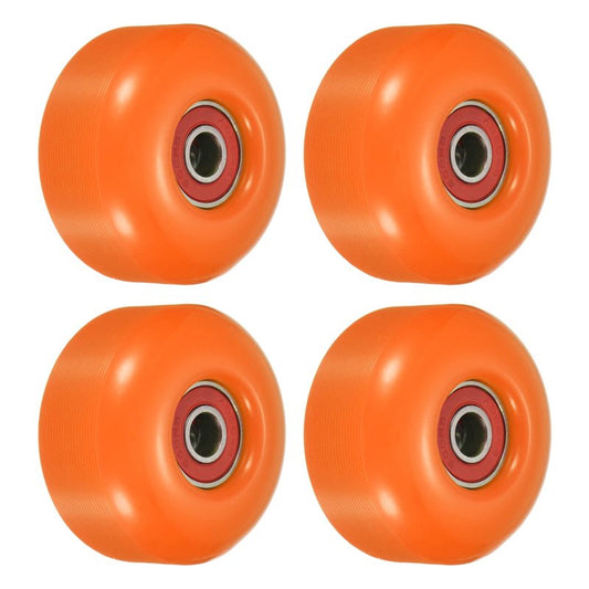 PATIKIL 52mm Skateboard Wheel with Bearings ABEC-9, 4 Pack Street Wheels for Skateboards Cruiser Wheel Replacement 95A, Orange Red