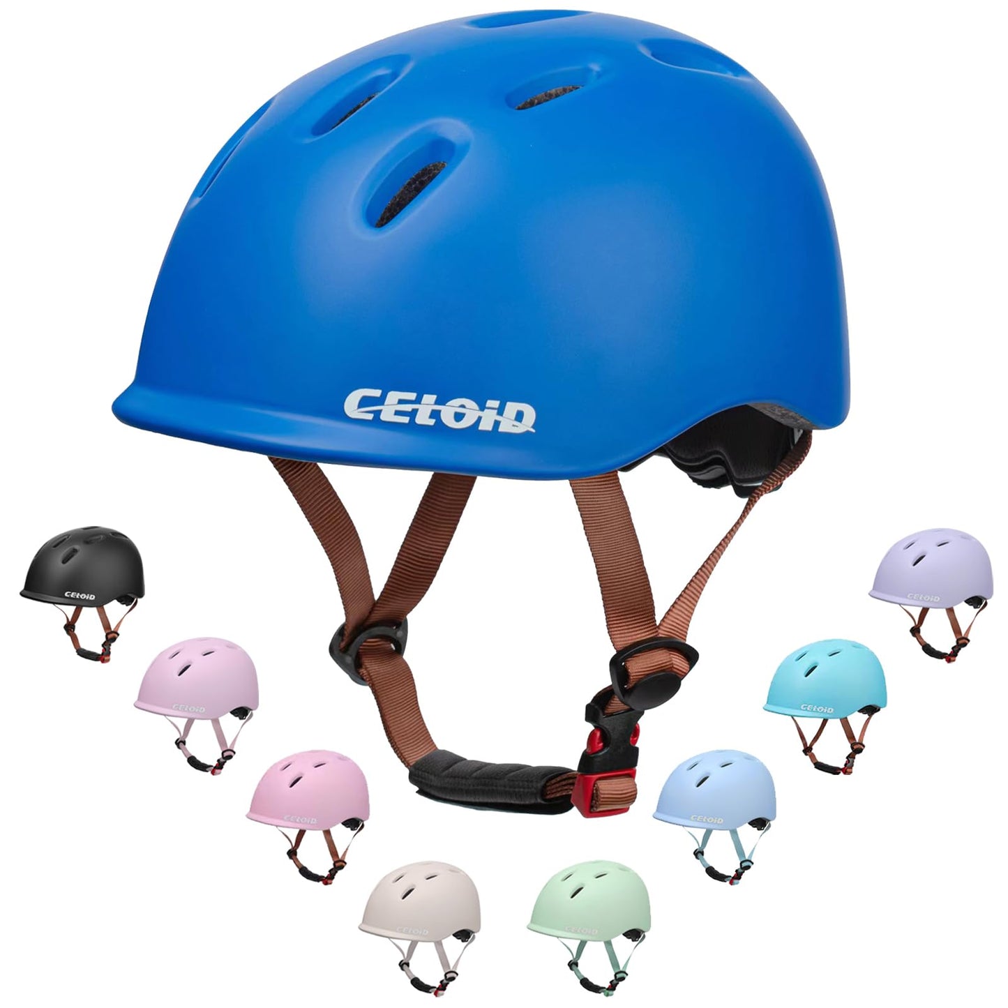 CELOID Kids Helmet,Baby Bike Helmets for Ages 8-10-16 Years Boys Girls,Adjustable Multi-Sport Cycling Skateboard Roller Skat Scooter Rollerblade Balance Skateboarding Helmet,SkyBlue