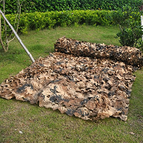 Camo Netting Roll for Hunting & Decoration - Desert Digital 1.5M x 2M