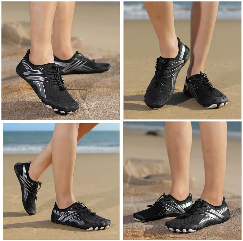 Skiennix Water Shoes - Quick Dry Barefoot Aqua Shoes for Men & Women | Ideal for Beach, Pool, Hiking & Water Sports