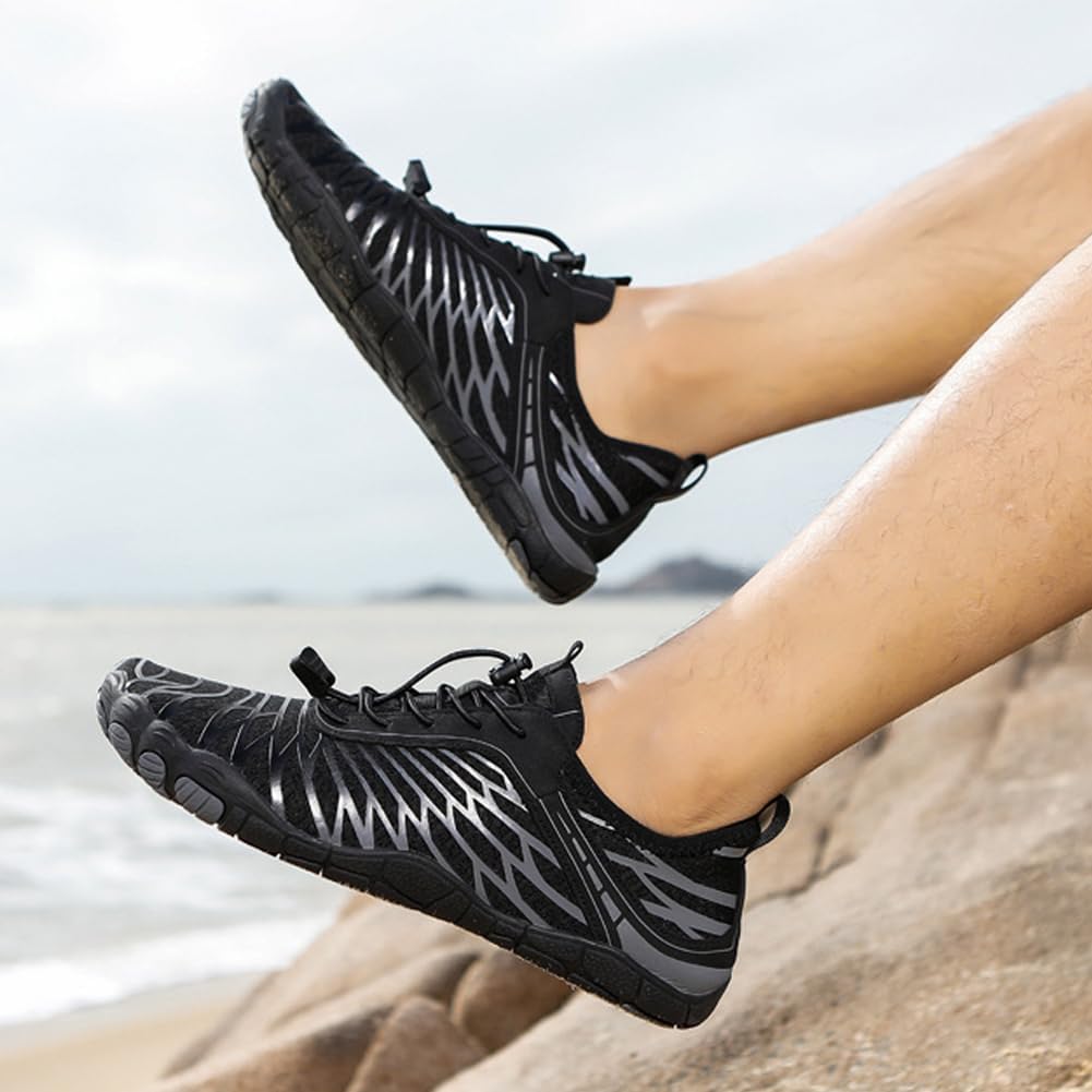 Skiennix Barefoot Shoes - Pro-Healthy Non-Slip Water Footwear for Men & Women | Wide Toe Running Sneakers