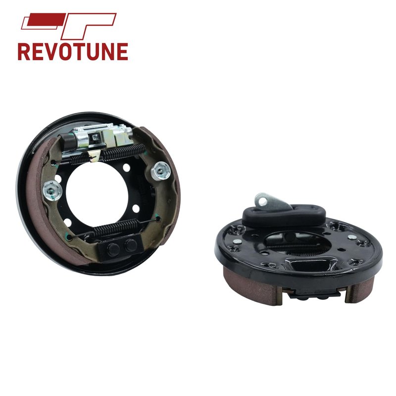 REVOTUNE Golf Cart Brake Drums Compatible with Yamaha G14 G16 G19 G20 G21 G22, EZGO TXT PDS Medalist Driver Side and Passenger Side Includes Brake Shoes OE 70998-G01 70998-G02