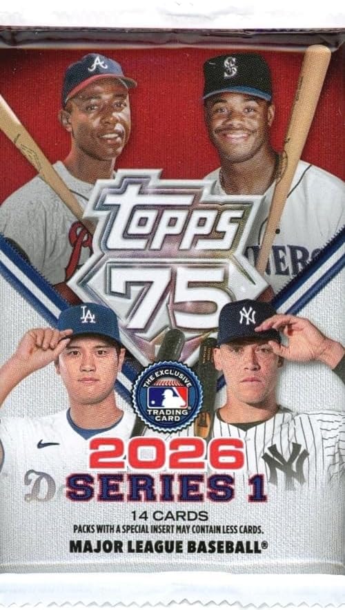 2026 Tpps Series 1 Baseball Mega Foil Pack - 14 Mint Cards