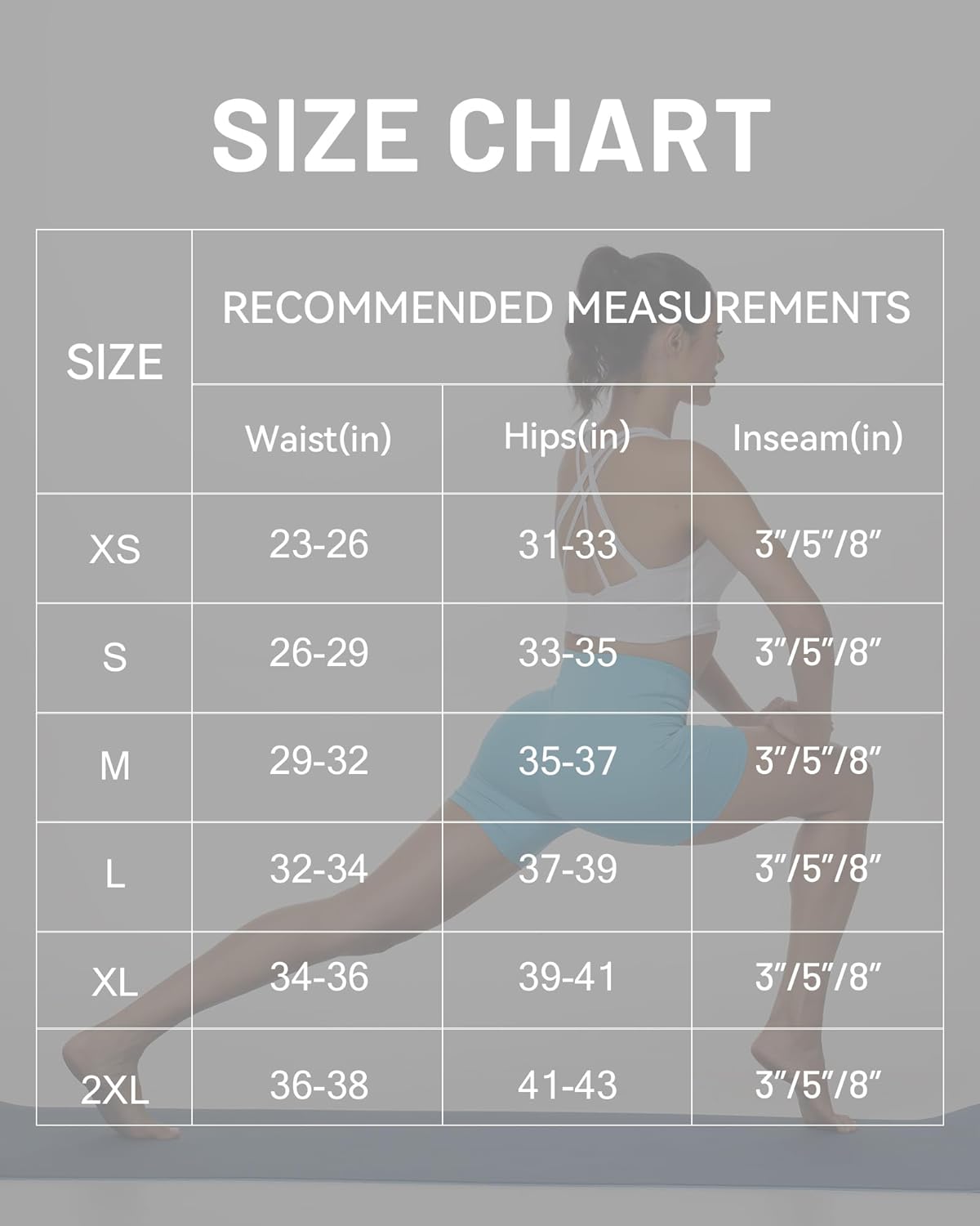 Moozava Workout Biker Shorts - High Waisted Tummy Control Spandex | Available in 3", 5", 8" Sizes