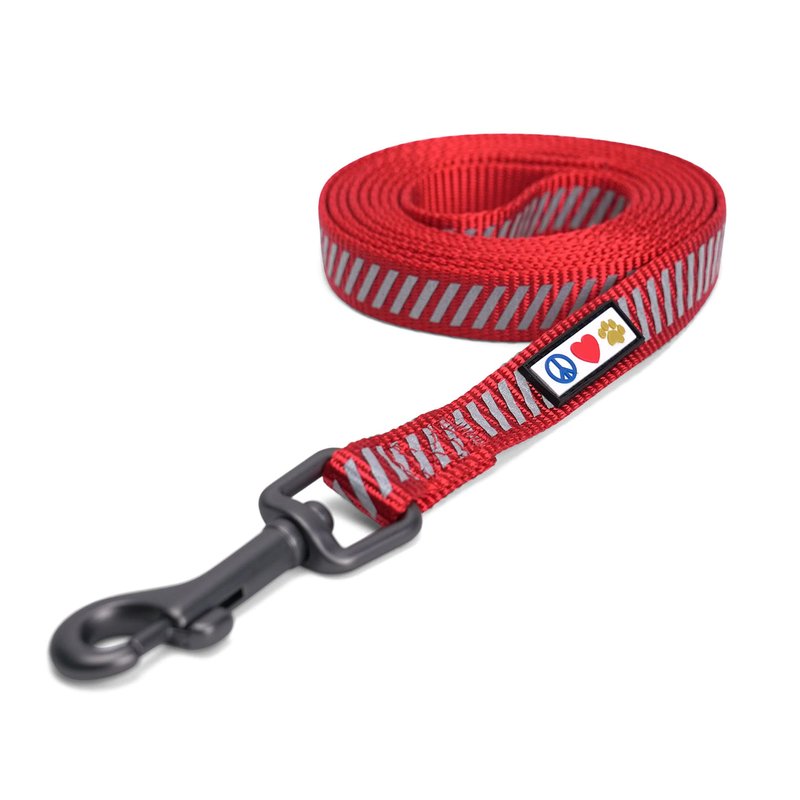 Pawtitas Reflective Rope for Dogs Traffic Collection Extra Small/Small Red
