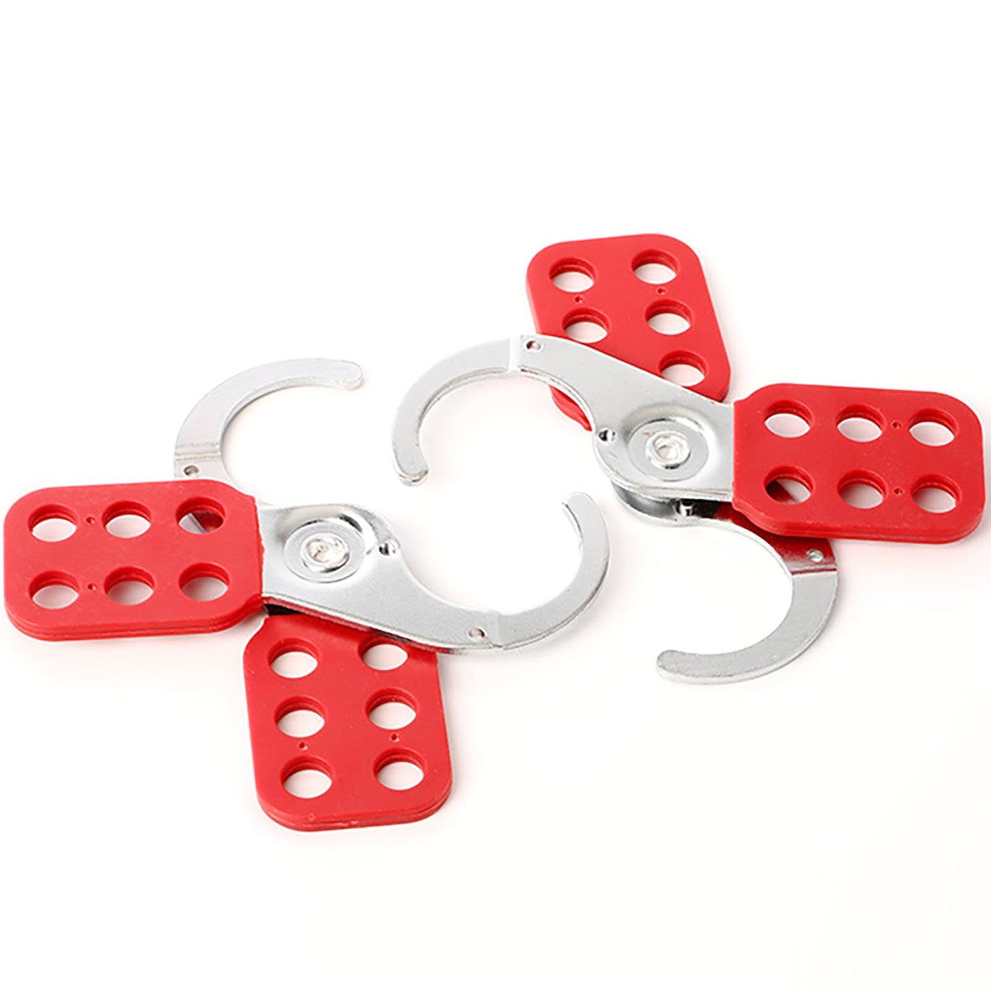 WUWEOT 8 Pack Lockout Tagout Hasp, Tamper-Proof Padlock Hasp, Stainless Steel Lock Out Tag Out Hasp, Impact-Resistant Loto Hasp with Extended Jaw (1.5 Inches)