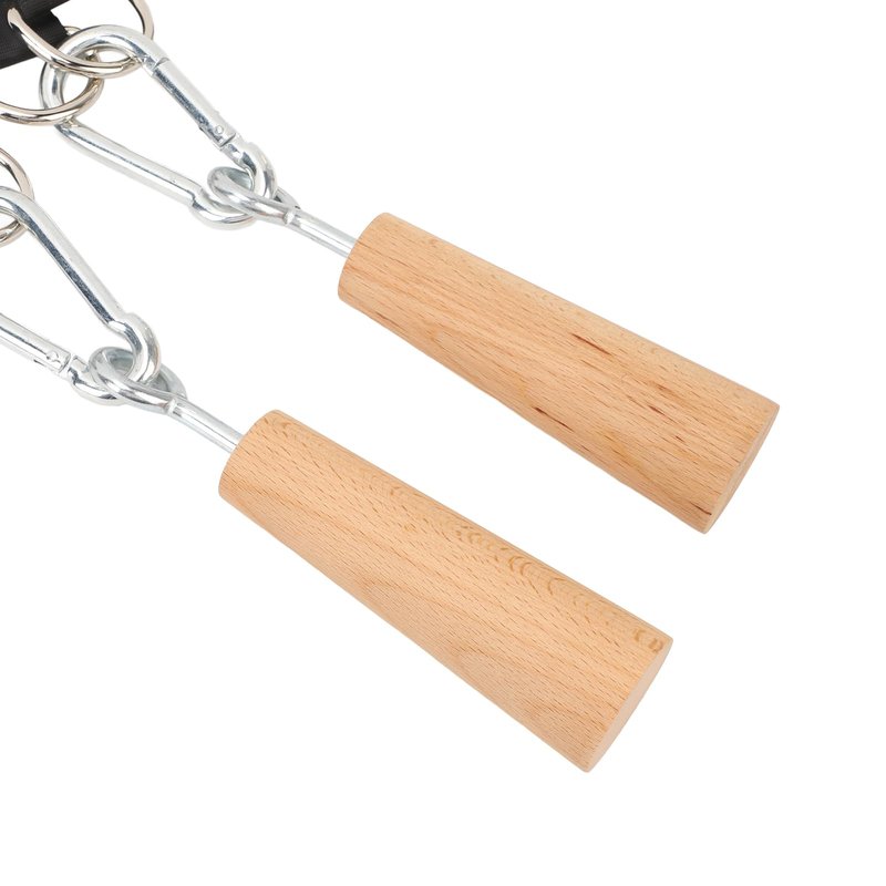 RiToEasysports Wooden Pull Up Grips,Hand Grips Strength Trainer Exerciser Pull Up Fitness Accessories for Bouldering,Kettlebells,Workout
