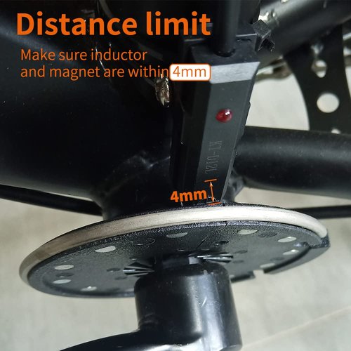 HUDAMZKY KT D12 Bike Magnets Pedal Assist Sensor Ebike Easy Crank Installation PAS Sensor (D12 SM Plug)