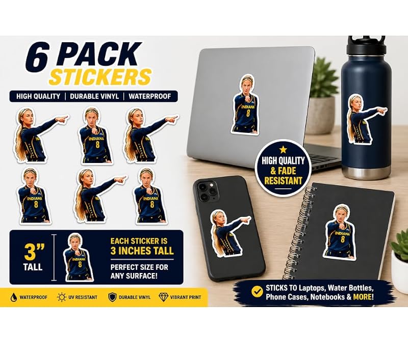 Sophie Cunningham Vinyl Sticker Pack - 6 Waterproof Stickers