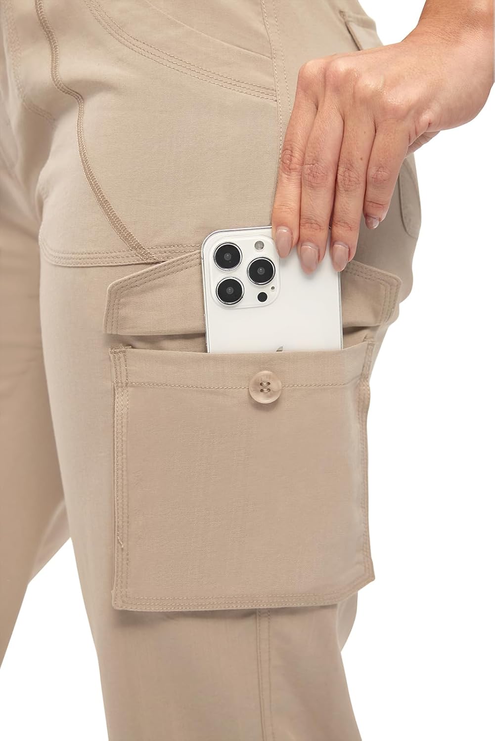 TBMPOY Women's Cargo Capris - Lightweight Quick-Dry Hiking Pants with 6 Pockets | Casual Outdoor Shorts