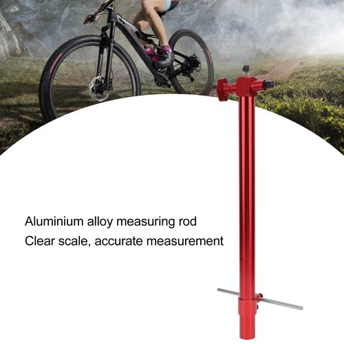 POENVFPO Derailleur Alignment Tool,Portable High Strength Aluminium Alloy Rear Derailleur Hanger Alignment Repair Tool (Red)