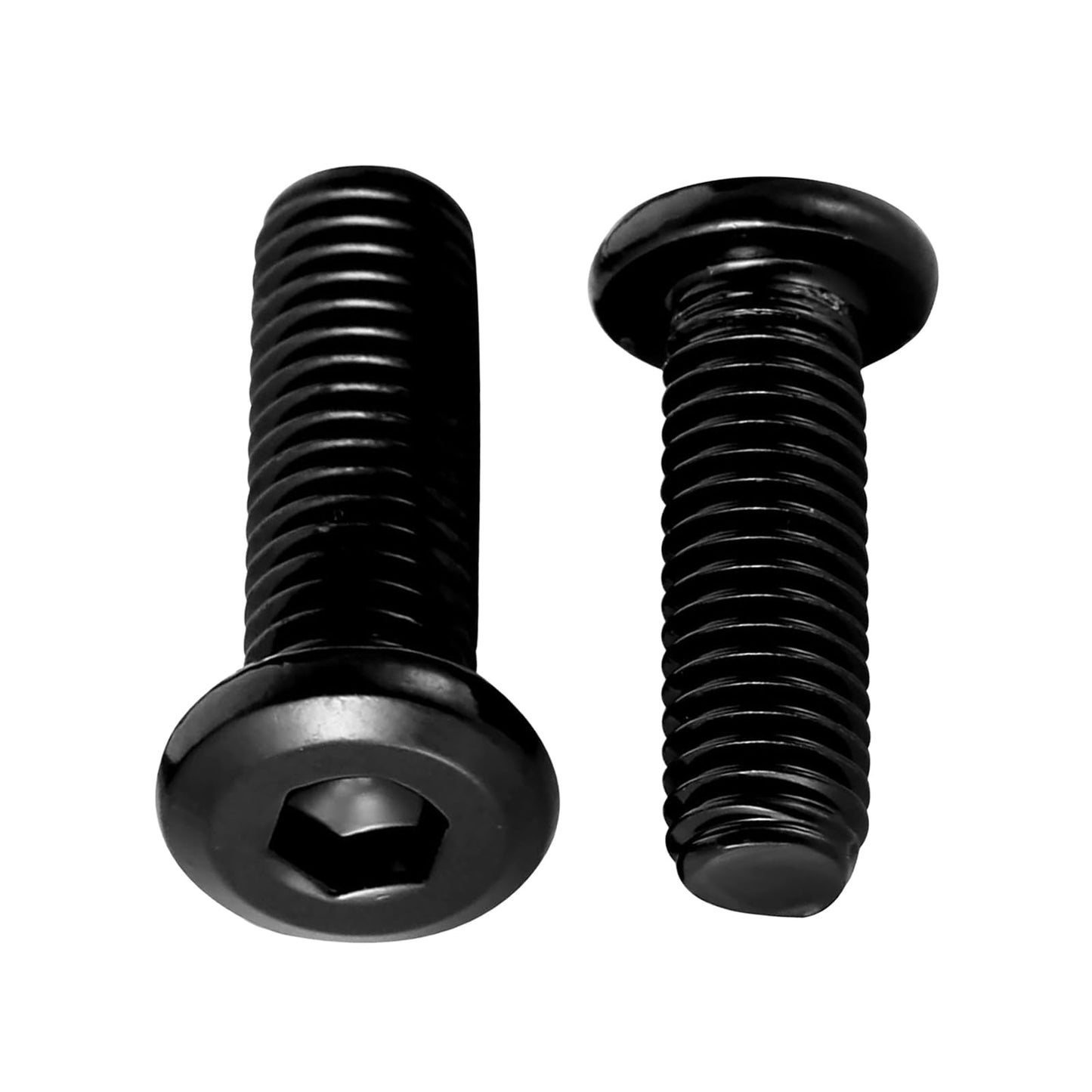 Cetaforten M6 x 14mm Countersunk Socket Cap Allen Bolts, Flat Round Head Socket Cap Screws, Furniture Screws, Carbon Steel, Full Thread, Black Oxide Finish, 30 PCS