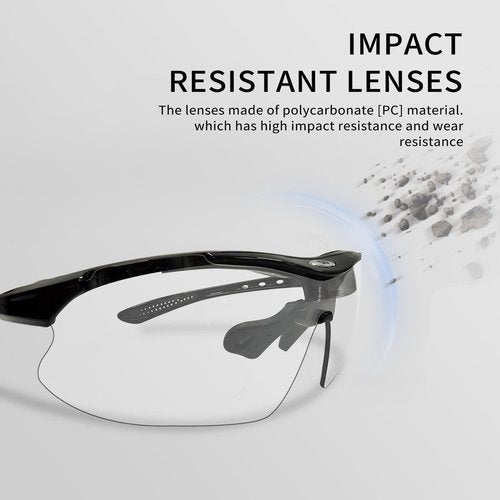 JIWYMFE Photochromic Cycling Glasses for Men Women, 100% UV Protection Wraparound Cycling Running Glasses, Anti-Sweat Anti-Wind Non-Polarized Safety Glasses for Baseball Golf Pickleball