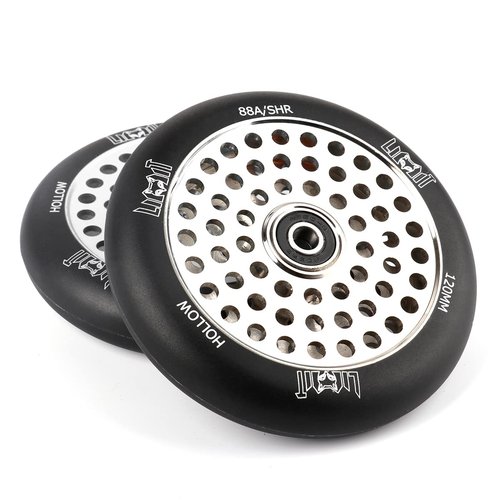 Limit Pro Scooter Wheels 120x24mm Oil Slick Hollow Core Scooter Replacement Wheels for Stunt Trick Scooters a Pair with ABEC-9 Bearings Installed