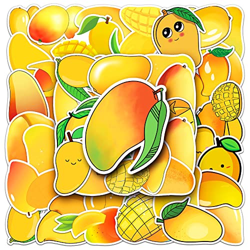 50-Piece Mango Sticker Pack - Waterproof Vinyl Decals for Laptop and DIY