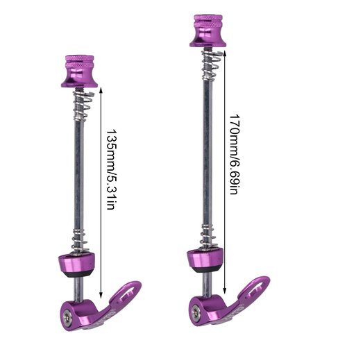 FLEXMAN 1 Pair Universal Bikes Axle, Road Mountain Bikes Quick Release Skewers Bike Front Rear Skewer Accessory (Purple)