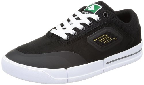 Emerica Men's Phocus G6 Shoe, Black/White/Gold, 7