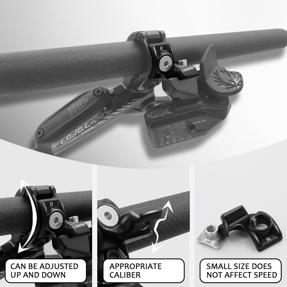 alltoo BikeBrake Clamp Ring Adapter, Brake Shifter Adapter for SRAM Avid Matchmaker X MMX Elixir Brake H-Clamp, Brake Handle Fixing clamp Ring (Right)