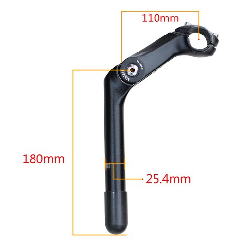 DONSP1986 Quill Stem Adjustable 25.4mm Alloy Alum 110mm -for Beach Cruisers, MTB's, and Gas Powered Bicycles (110)