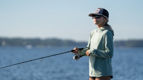 Abu Garcia 5'6" Max X Spinning Reel and Fishing Rod Combo, Size 750 Reel, 5 Stainless Steel Ball Bearings, Smooth Oil Felt Front Drag System, Lightweight Composite Rod Blank