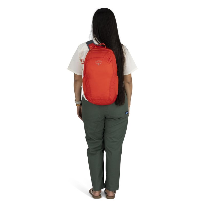 Osprey Ultralight Collapsible Stuff Pack - Lightweight, Packable Travel Backpack — Extra Bag For Travel and Every Day — 18 L Capacity Daypack to Expand Luggage, Tundra Green