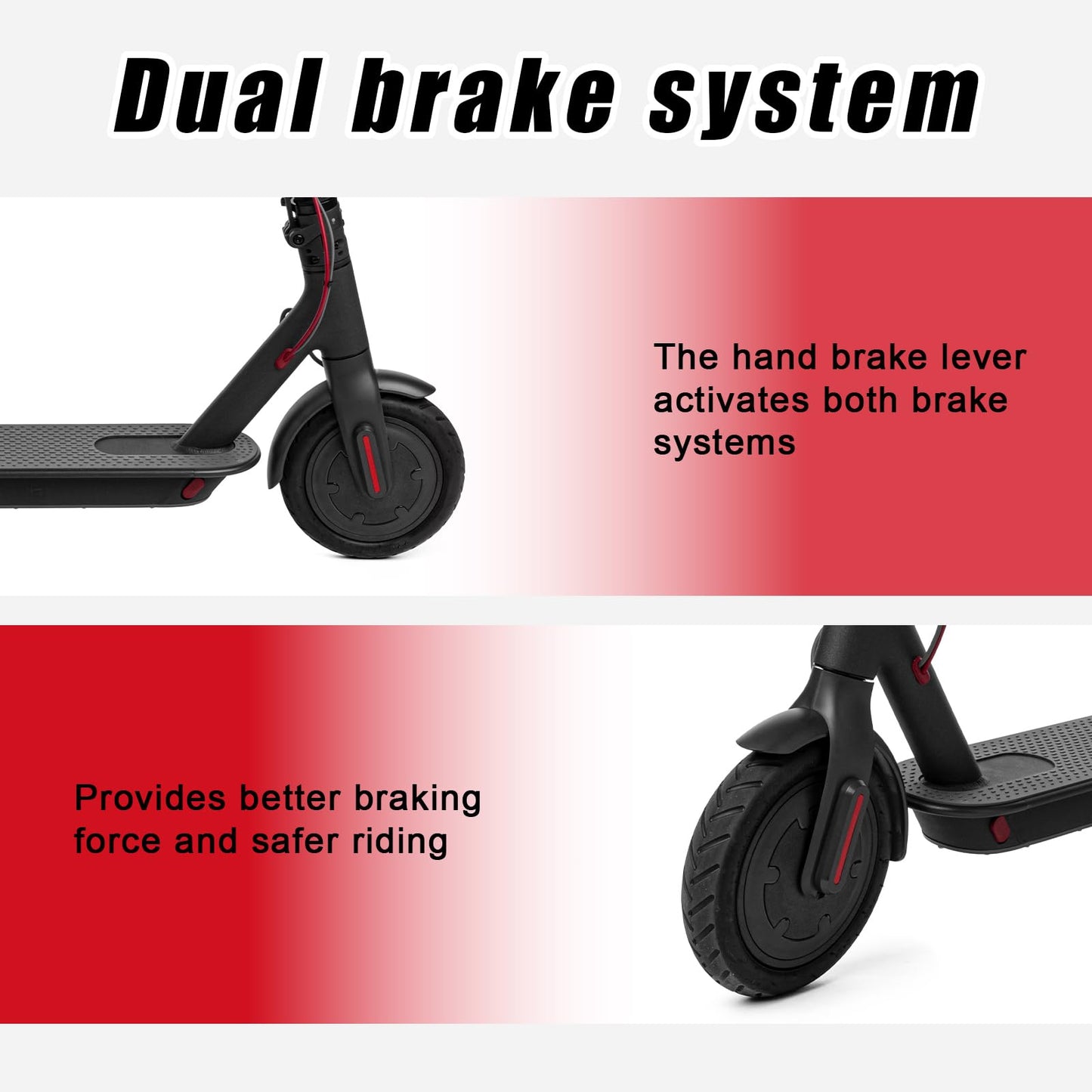 lasuroa Brake Handle Lever with Brake Cable & Bell, Electric Scooter Replacement Parts Compatible with Gotrax GXL V2/Apex Pro XL/Rival/XR Elite/XR Ultra