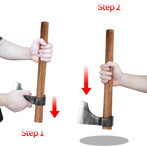 Throwing Axe Set, 3 Pack 16.5" Throwing Tomahawk with 1065 High Carbon Steel & Hickory Wooden Handle, Perfect for Axe Throwiing Game for Backyard, Competition and Recreation